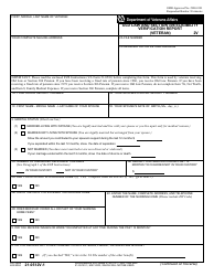 Document preview: VA Form 21-0512v-1 Old Law and Section 306 Eligibility Verification Report (Veteran)