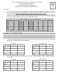 Form AT3-75 Annual Report and Personal Property Return of Banks, Savings Banks, Savings &amp; Loans and Trust Companies - Maryland, Page 2
