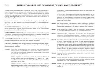 Form RPD-41202 List of Owners of Unclaimed Property - New Mexico, Page 2
