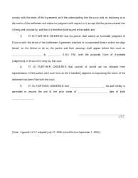 Final Judgment of Divorce Form - New Jersey, Page 2