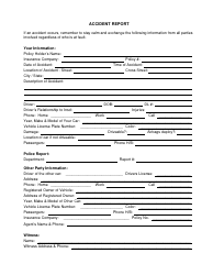 Auto Accident Report Form - Ahtky Insurance Agency, Page 2