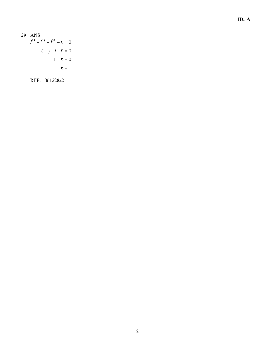 Imaginary Numbers Worksheet With Answer Key, Page 4