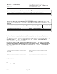Form T-64 Disclosure - Texas, Page 2