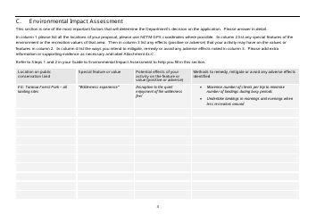 Form 4C Concession Application Form - Guiding/Tourism/Recreation: Aircraft Activities - New Zealand, Page 3