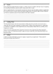 Form 4C Concession Application Form - Guiding/Tourism/Recreation: Aircraft Activities - New Zealand, Page 4