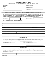 Form OPD-1031 Application for Attorney Fees for Court Appointed Attorneys - Ohio, Page 2