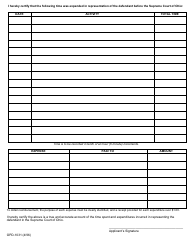 Form OPD-1031 Application for Attorney Fees for Court Appointed Attorneys - Ohio, Page 3