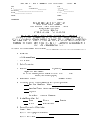 Document preview: Public Defender Application - Northampton county, Pennsylvania