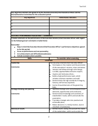Performance Evaluation Form - Executive Director/ Chief Executive Officer - International Federation of Gynecology and Obstetrics, Page 2