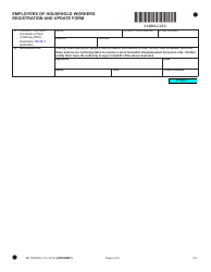 Form DE1HW Employers of Household Workers Registration and Update Form - California, Page 2