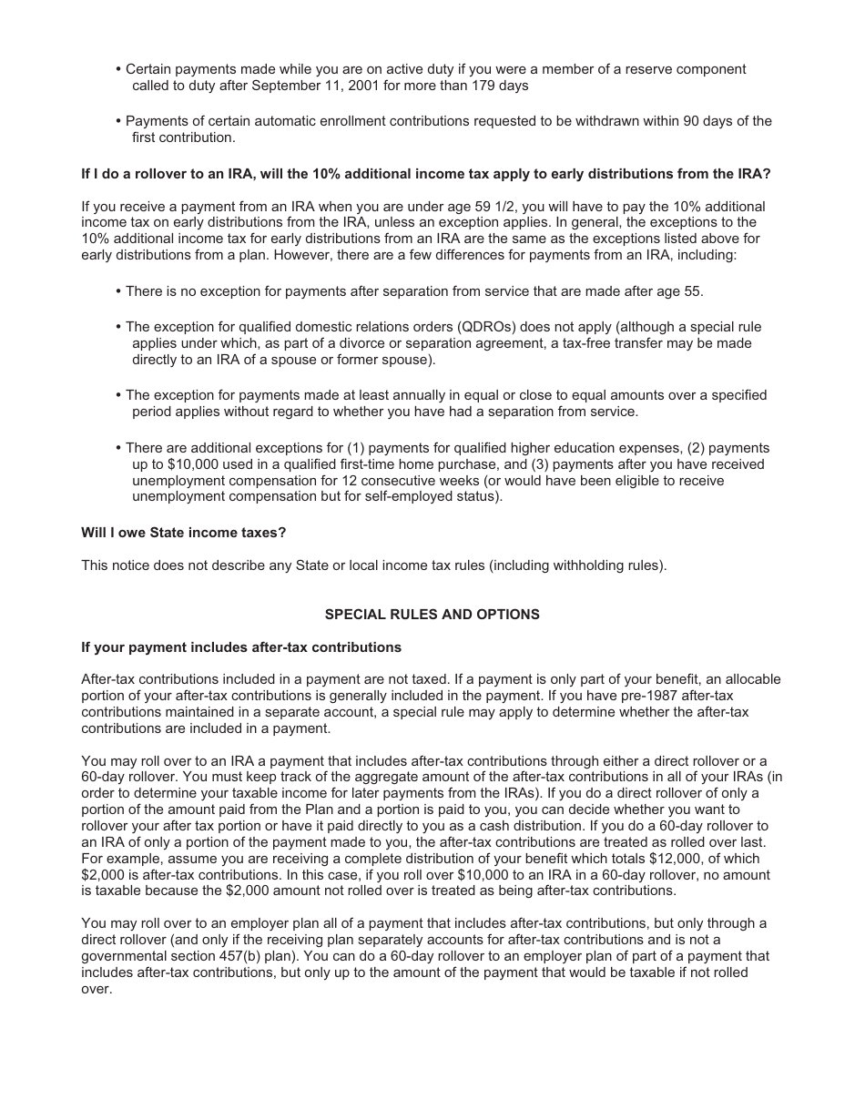 Cnic NAF 401(K) Savings Plan - Termination of Employment Form, Page 5