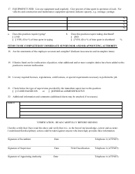 classification questionnaire