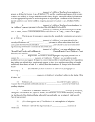 Form 10-540 &quot;Motion for Termination of Parental Rights - Children's Court&quot; - New Mexico, Page 2