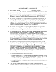 Appendix D Sample Audit Agreement - Connecticut