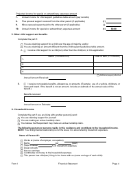 Form I Financial Information - Alberta, Canada, Page 4