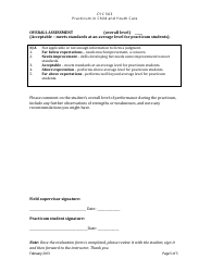 Practicum Evaluation Form - University of Victoria, Page 5
