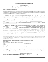 Summons Form - Mississippi, Page 2