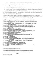 Limited Representation Agreement Template, Page 2