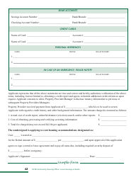 &quot;Tenant Application Form - Ucsb Community Housing Office&quot; - California, Page 2