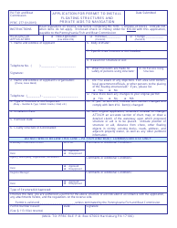 Document preview: Form PFBC-277 Application for Permit to Install Floating Structures and Private AIDS to Navigation - Pennsylvania