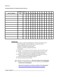 Affordable Care Act Information Intake Form, Page 3