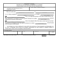 Document preview: DD Form 1278 Certificate of Oversea Assignment to Support Application to File Petition for Naturalization