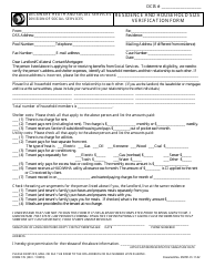 Form 176 &quot;Residence and Household Size Verification Form&quot; - Delaware
