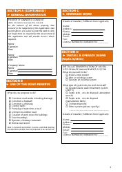 Section 68 Activity Application Form - Town of West Wyalong, New South Wales, Australia, Page 2