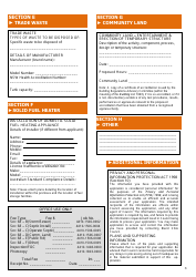 Section 68 Activity Application Form - Town of West Wyalong, New South Wales, Australia, Page 3