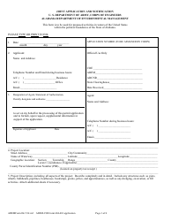 ADEM Form 166 Joint Application and Notification - Alabama