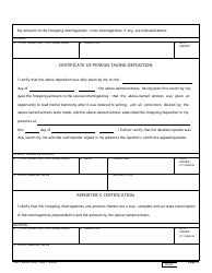 DD Form 456 Interrogatories and Deposition, Page 4