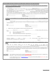 Application Form for Commission in the Territorial Army for Non Dept (Inf) Ta - India, Page 2