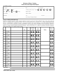 Document preview: Form HSMV-84015 S Dealer Records Inspections Report - Florida