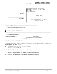 Form 10484 Appendix X Family Case Management Order - New Jersey