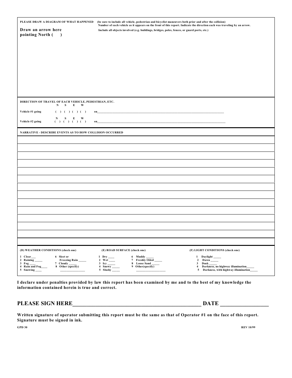 Guilford, Connecticut Late Accident Report Form - Fill Out, Sign Online ...