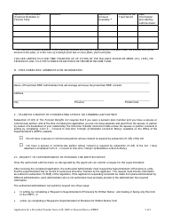 &quot;Sample Application Form for a One-Time Transfer&quot; - Manitoba, Canada, Page 2