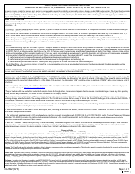 Form CG-2692 Report of Marine Casualty, Commercial Diving Casualty, or Ocs-Related Casualty, Page 3