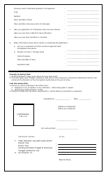 Indonesian Visa Application Form for Single Visit or Multiple Entry - Embassy of the Republic of Indonesia - Buenos Aires, Argentina, Page 2