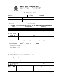 Zambia Visa Application Form - Embassy of the Republic of Zambia - Washington, D.C., Page 4