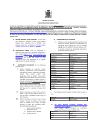 Document preview: Zambia Visa Application Form - Embassy of the Republic of Zambia - Washington, D.C.