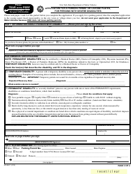 Form MV-664.1 Persons With Disabilities Parking Permit - City of Schenectady, New York, Page 3