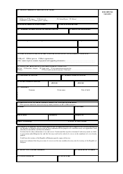Bulgarian Visa Application Form - Embassy of the Republic of Bulgaria - London, United Kingdom, Page 2