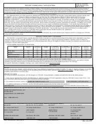 DD Form 2947 TRICARE Young Adult Application