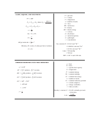 Ap Chemistry Equations and Constants Reference Sheet, Page 2