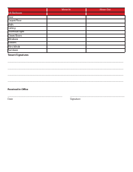 Rental Move-In/Out Inspection Form - Dubois Rentals, Page 4