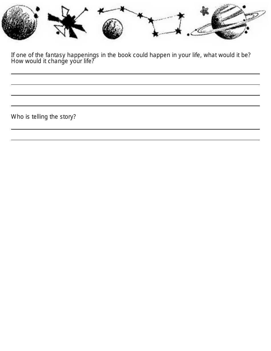 Science Fiction Book Report Template, Page 3