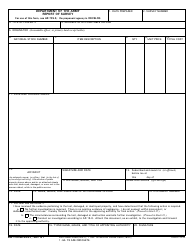 Document preview: DD Form 4697 Report of Survey