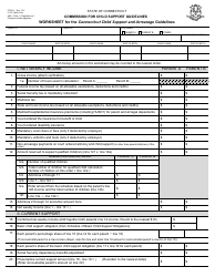 Form CCSG-1 Worksheet for the Connecticut Child Support and Arrearage Guidelines - Connecticut