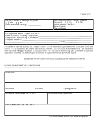 FA Form NO. 79 &quot;Passport Application Form - Jakarta Pe&quot; - Philippines, Page 2