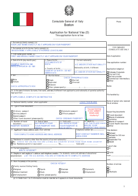 Italy Visa Application Form Pdf Fill Online Printable Vrogue co